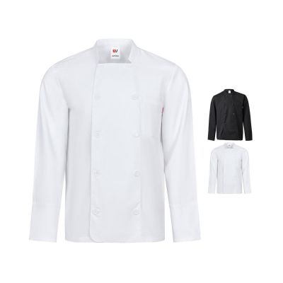 VL KALI - Veste de cuisine à manches longues (175g/m²), en coton (35%) et polyester (65%)