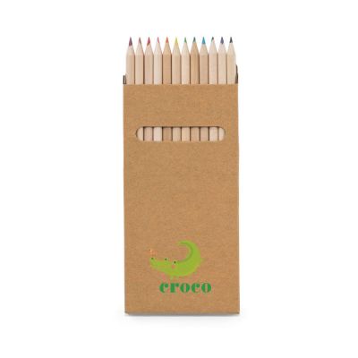 CROCO - Boîte avec 12 crayons de couleur