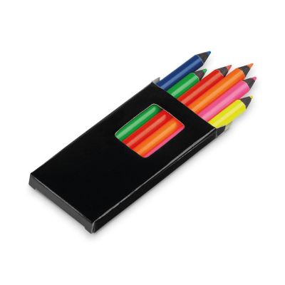 MEMLING - Boîte à crayons avec 6 crayons de couleur