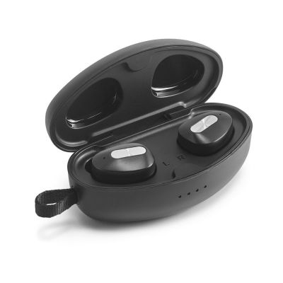 DESCRY - Chargeur sans fil en zinc et ecouteurs sans fil en métal et ABS