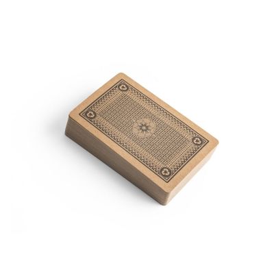 FISCHER - Jeu de 54 cartes classiques en papier kraft, fabriquée à partir de matériaux certifiés FSC™ et d'autres matériaux contrôlés