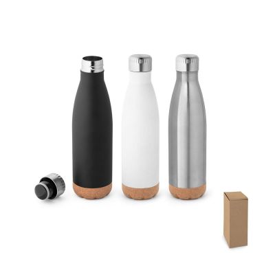 SOLBERG - Thermos 560mL en acier inox avec base en liège