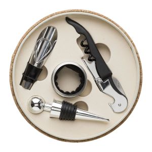 MILANA - Set à vin dans un écrin en PU aspect liège