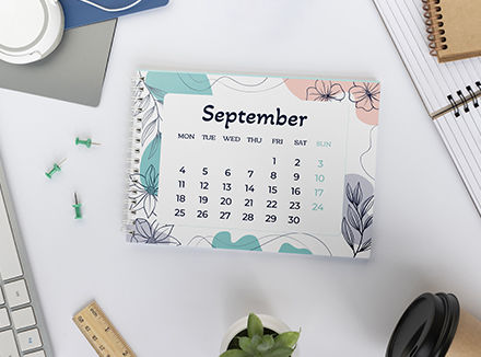 calendrier de bureau personnalise