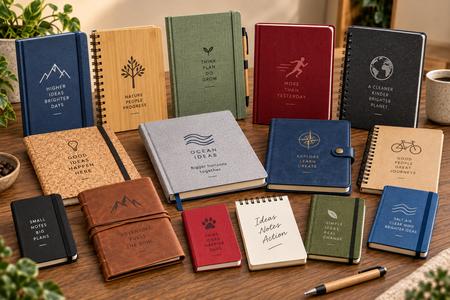 Carnets et cahiers personnalisés dans différents modèles, formats et couleurs
