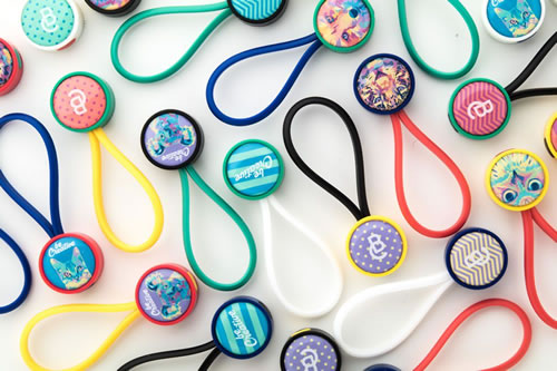 porte-clés en plastique personnalisé