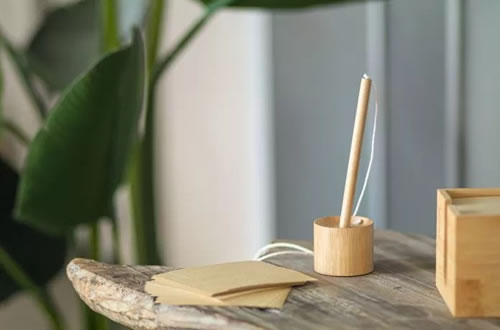 stylo bambou personnalisé