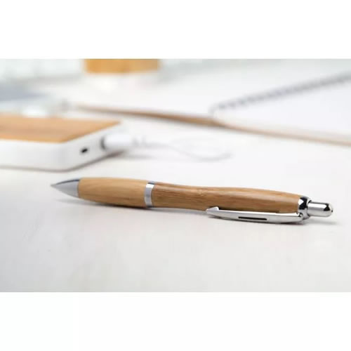 stylo en bambou personnalisé