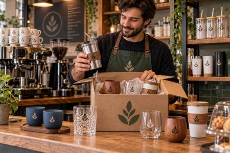 Fourniture de verres personnalisés pour un bar