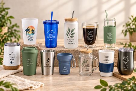 Verres personnalisés en différents modèles et matières