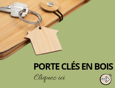 Porte clé bois personnalisé