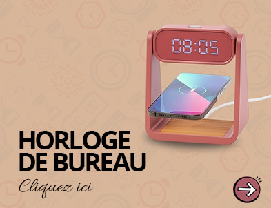 Horloge de bureau personnalisée
