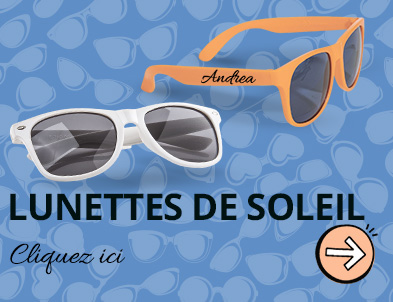 Lunettes de soleil personnalisées