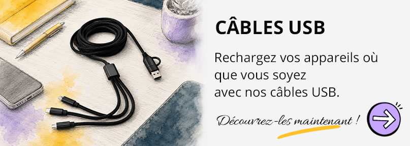 Câble USB personnalisé