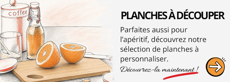 Planche à découper personnalisée