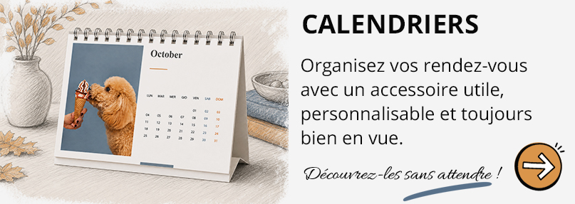 Calendrier de bureau personnalisé